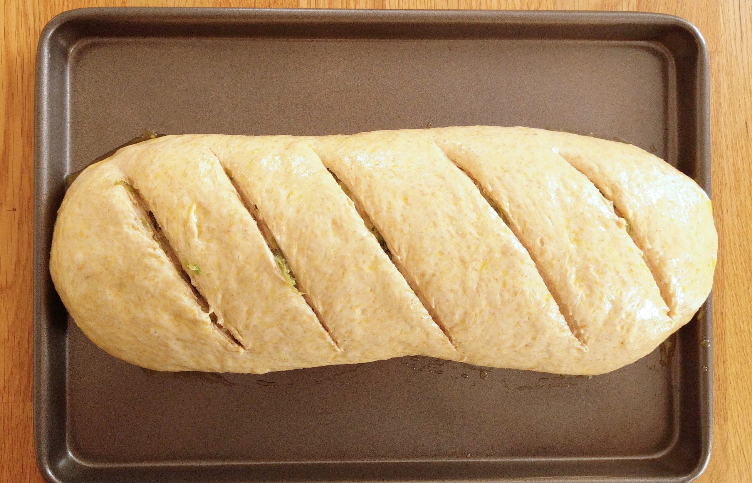The loaf, scored